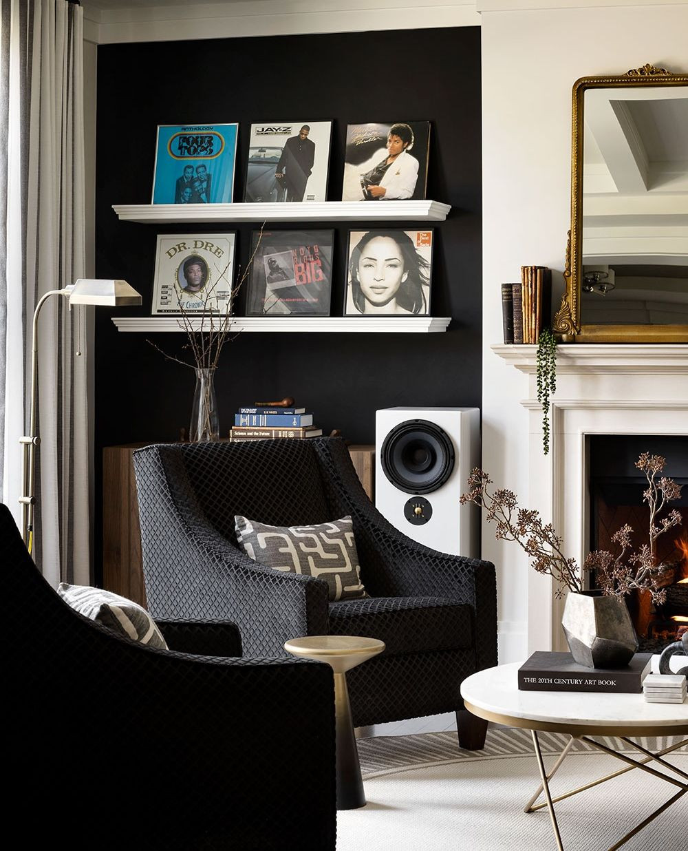 10. Display Record Covers on Pale Ledges