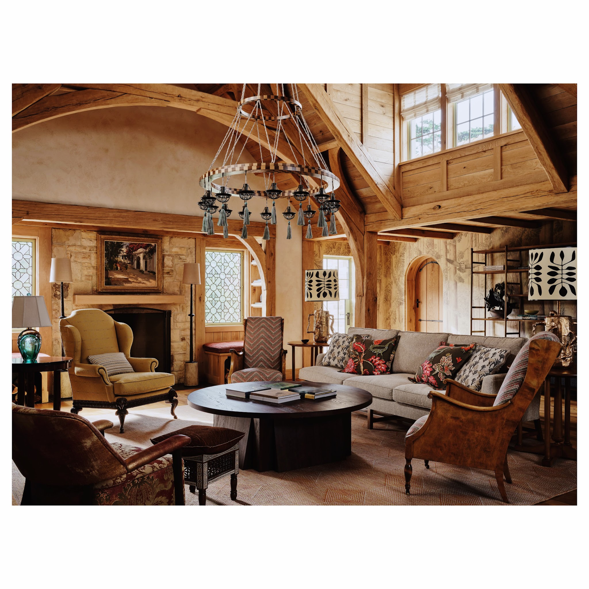 7. Build a Warm Palette Around Exposed Timber