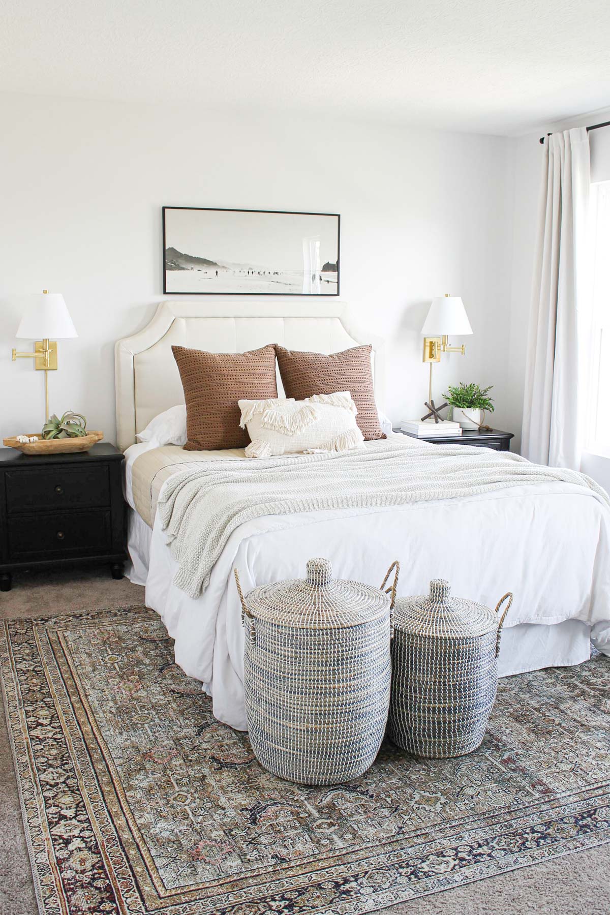 8. Choose Lidded Baskets That Double as Bedroom Texture