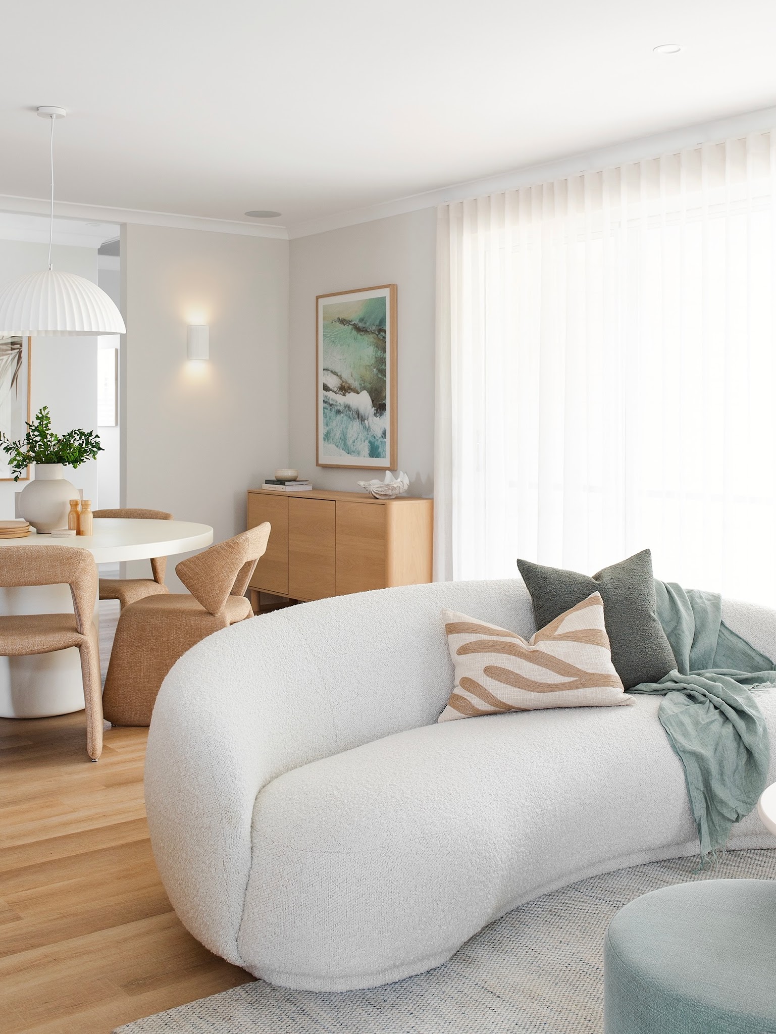 2. Let Coastal Art Guide a Small Accent Palette