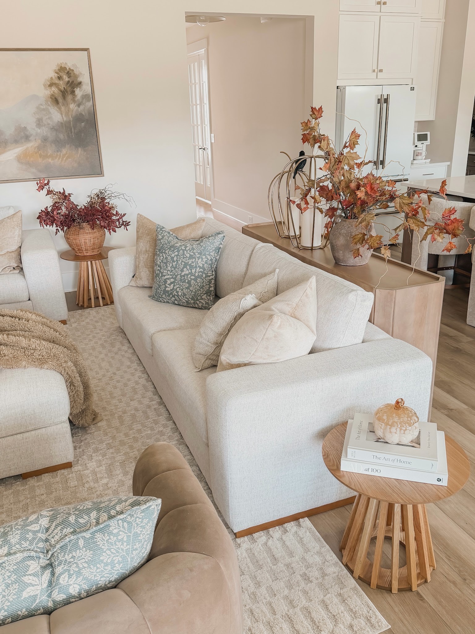 16. Finish a Floating Sofa With a Slim Console