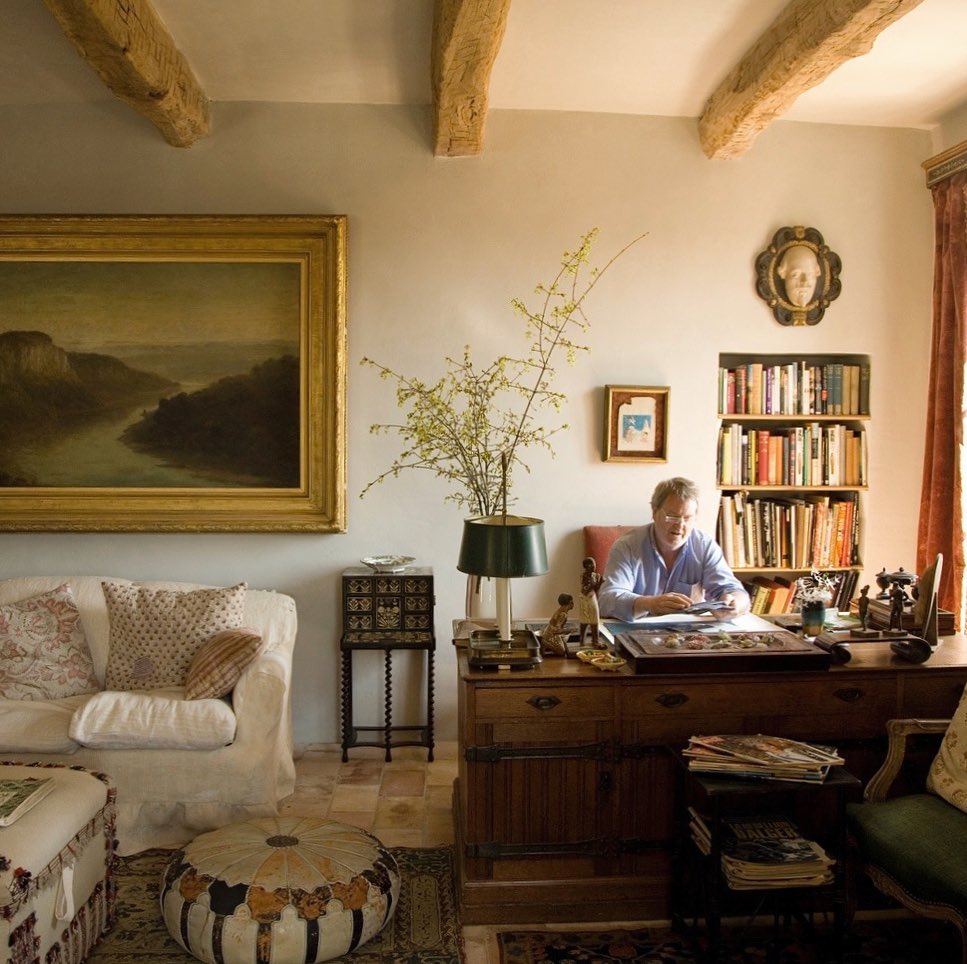7. Let a Writing Desk Share a Comfortable Sitting Room