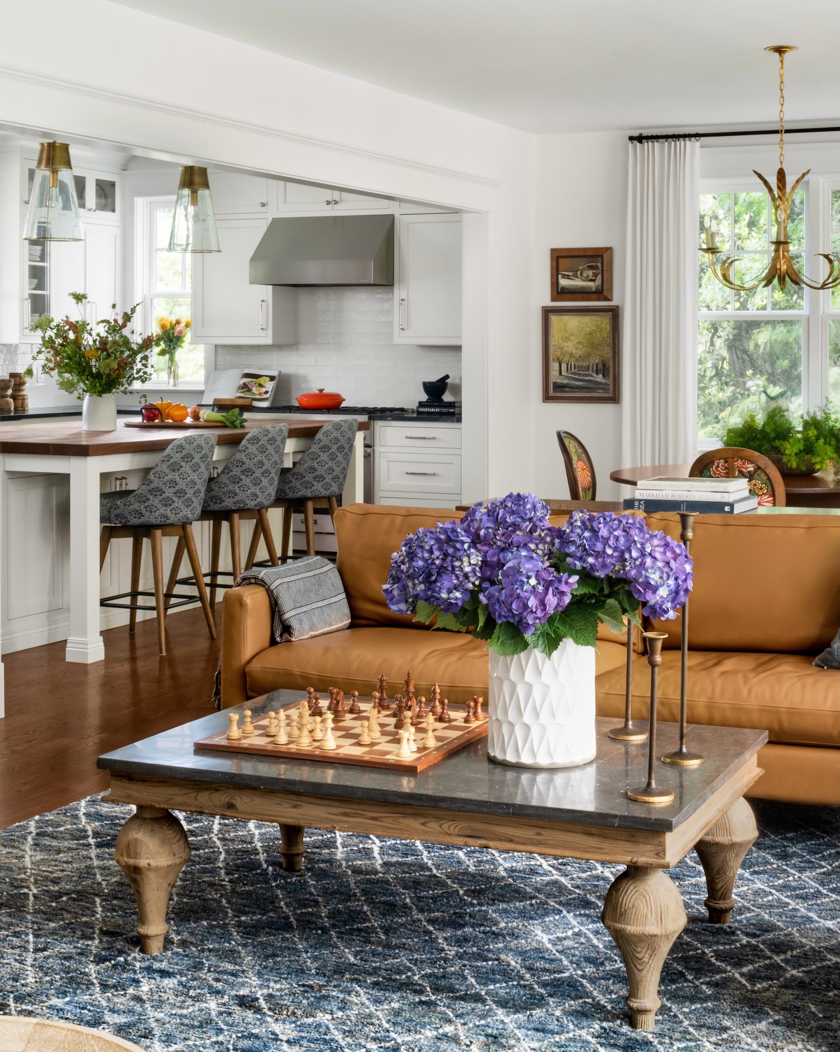 2. Float the Sofa Between Cooking and Dining