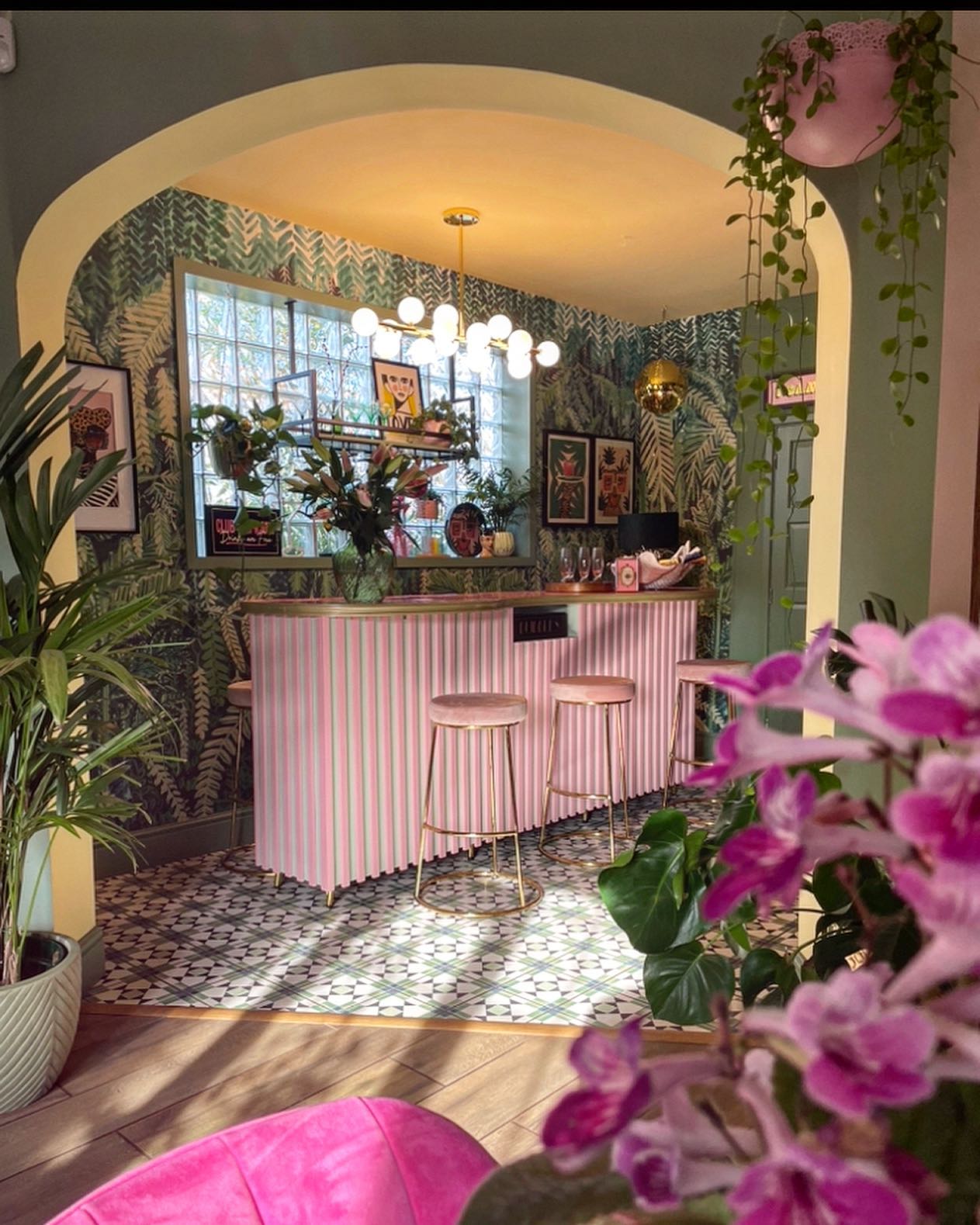 20. Add a Pink Drinks Corner to the Lounge