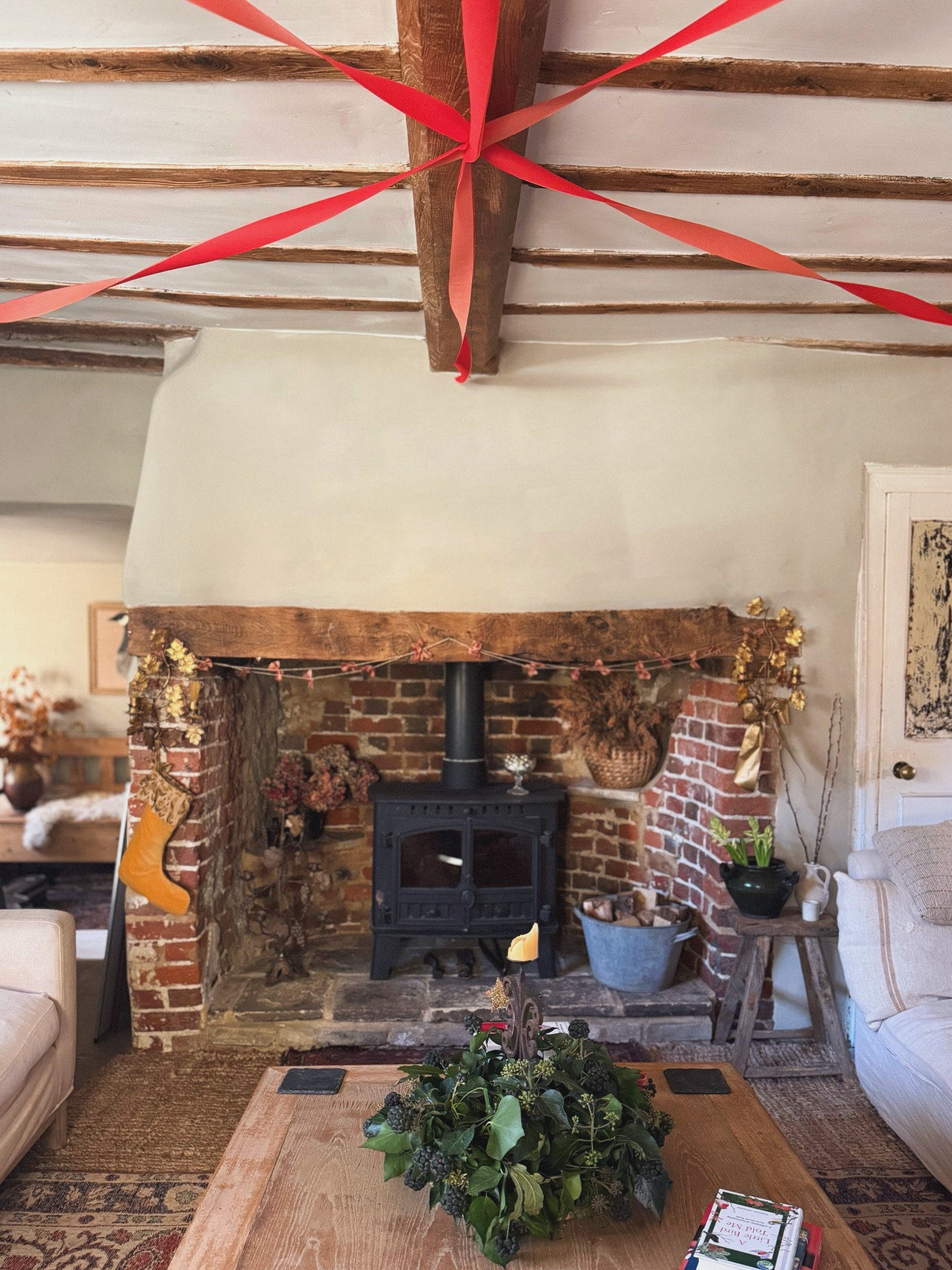 4. Let Rough Beams Set the Room's Character