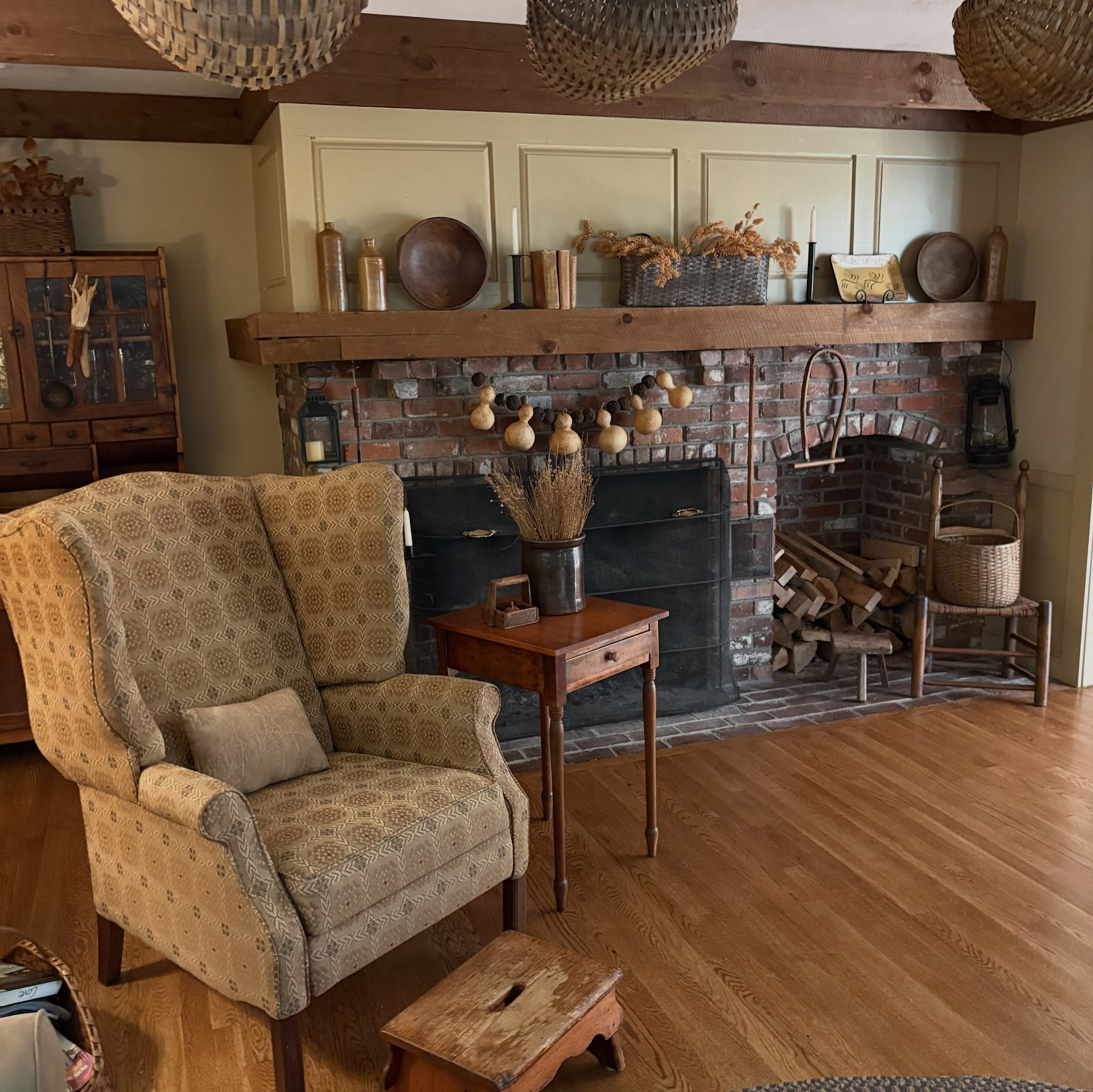 5. Build a Reading Spot Around a Wing Chair