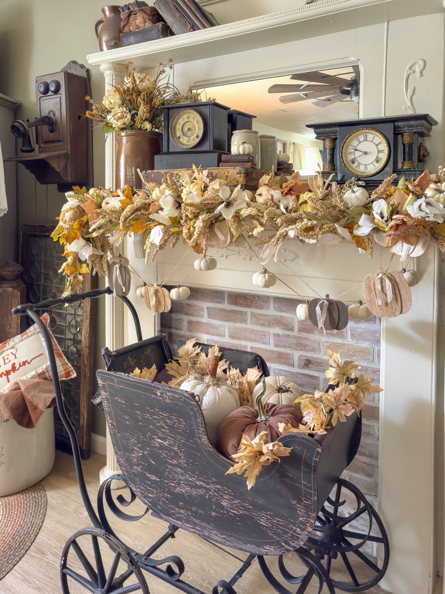 7. Turn a Worn Buggy into Seasonal Display Space