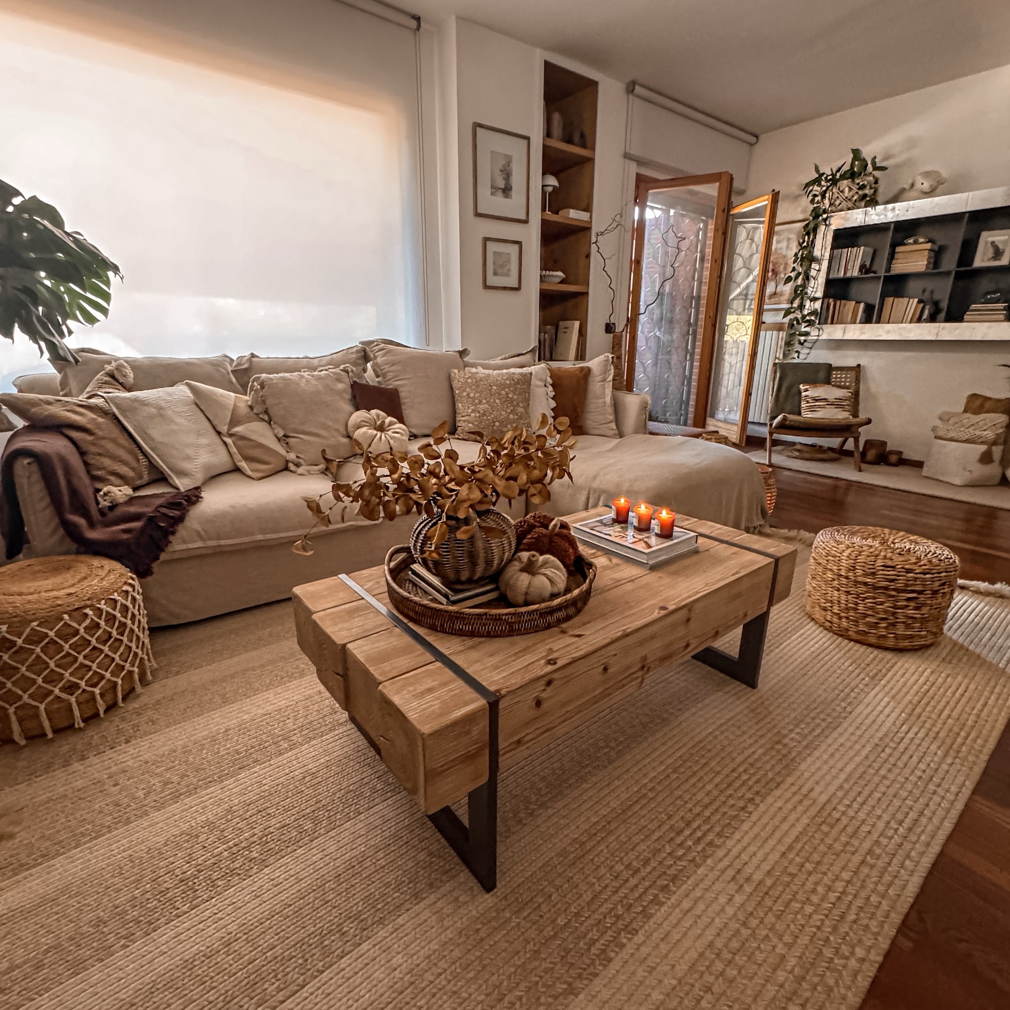 4. Make a Chunky Plank Table the Centerpiece