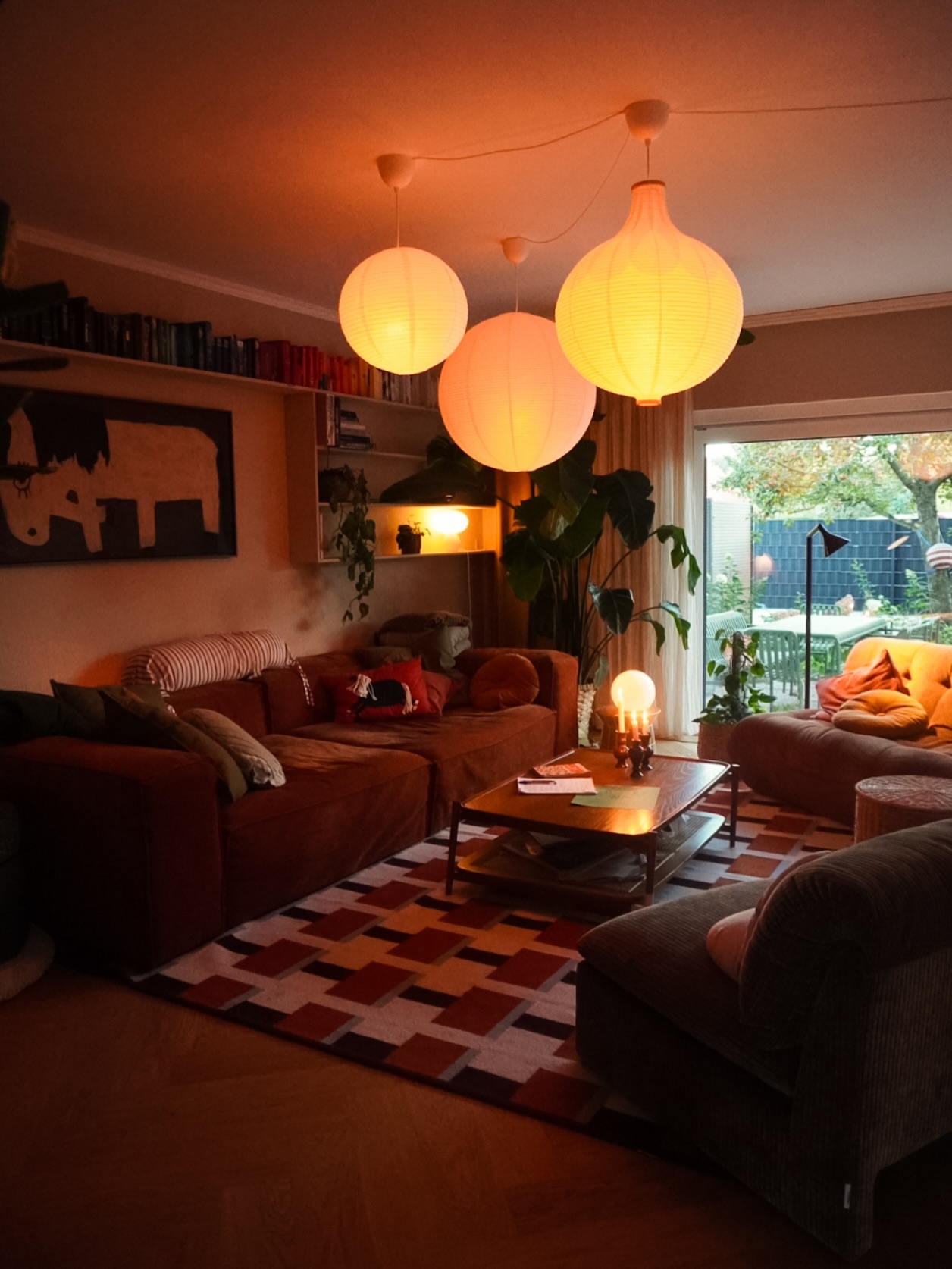 16. Gather Warm Lanterns Over the Seating Group