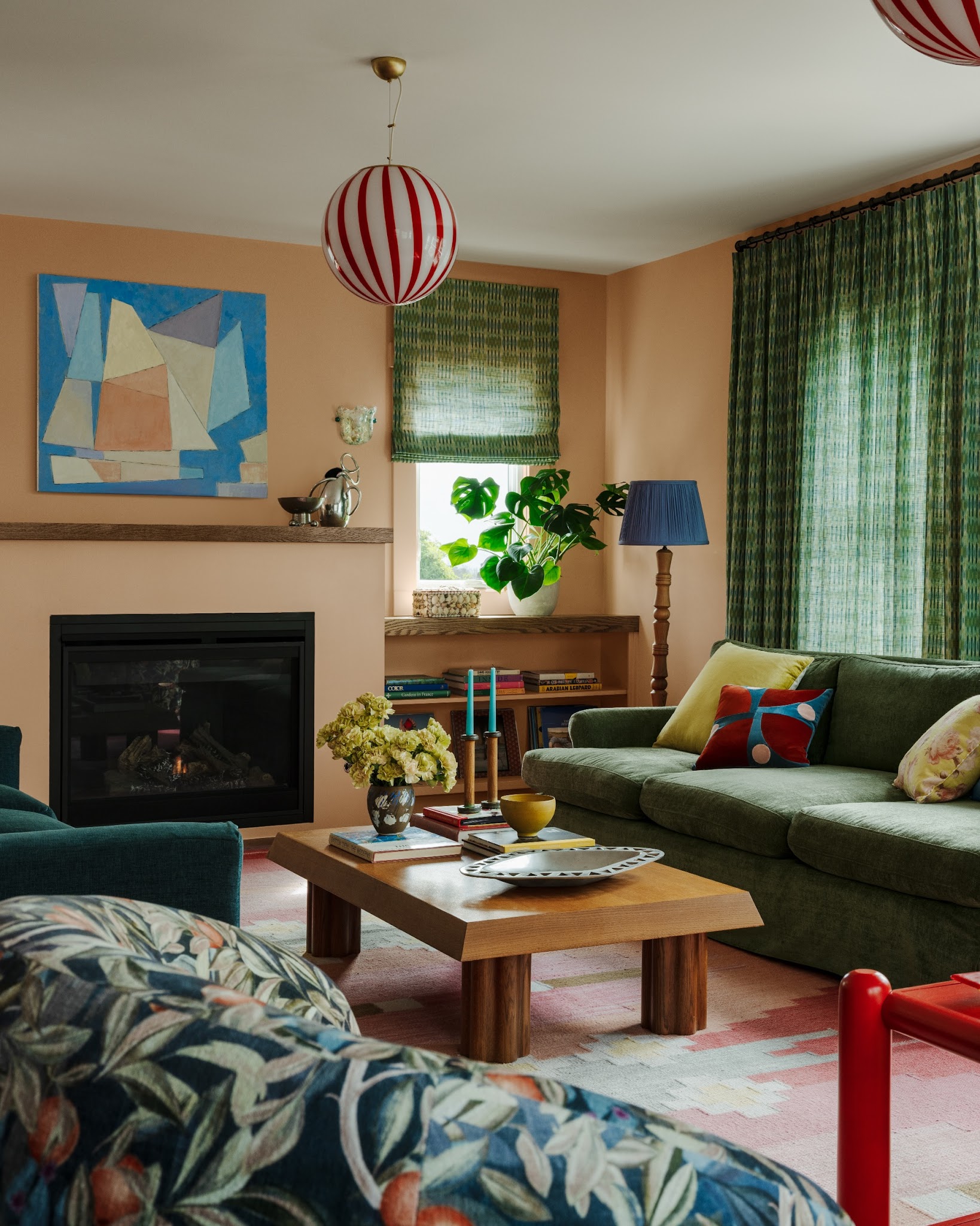 5. Match the Fabric on Different Window Treatments