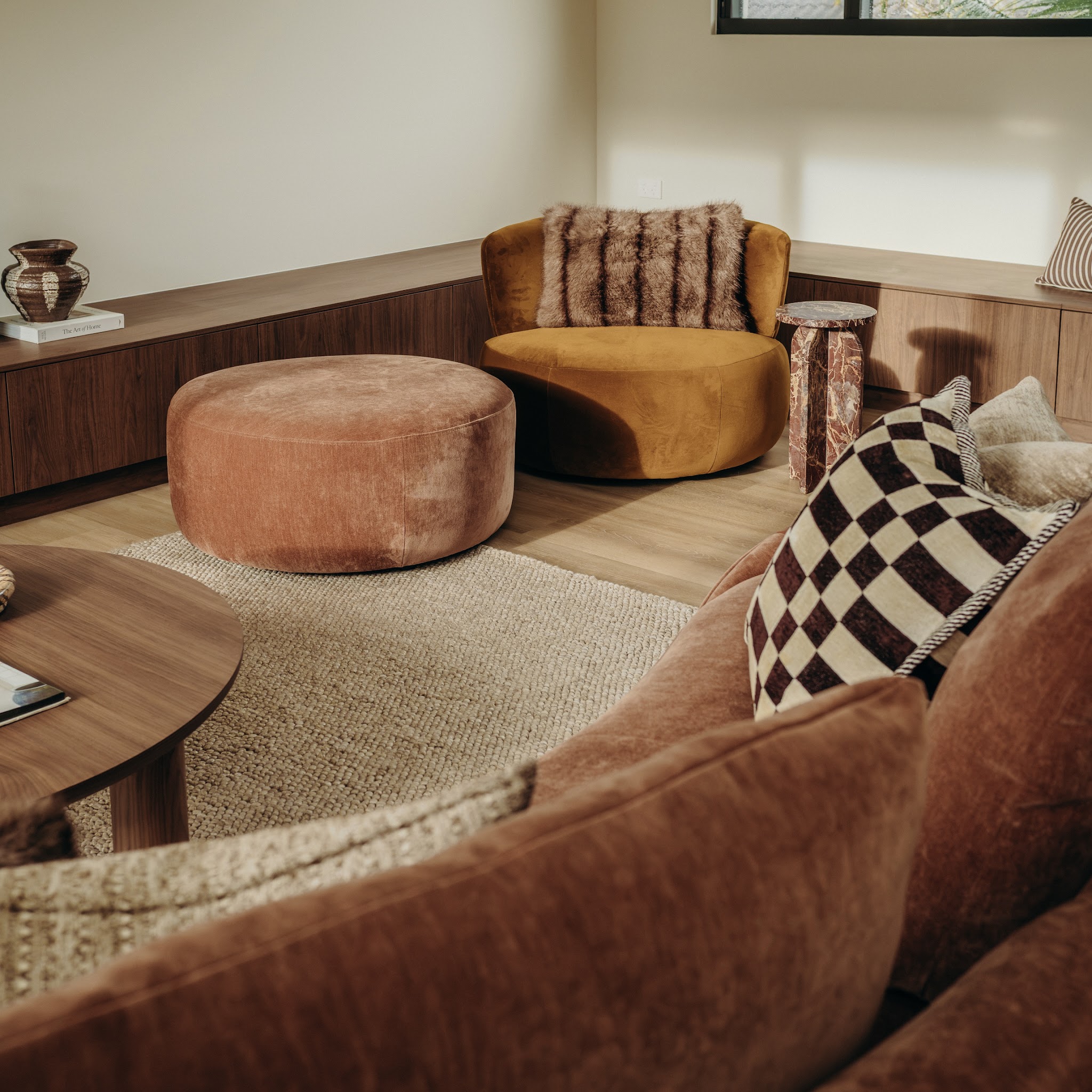 8. Fit a Slender Side Table Beside a Chair