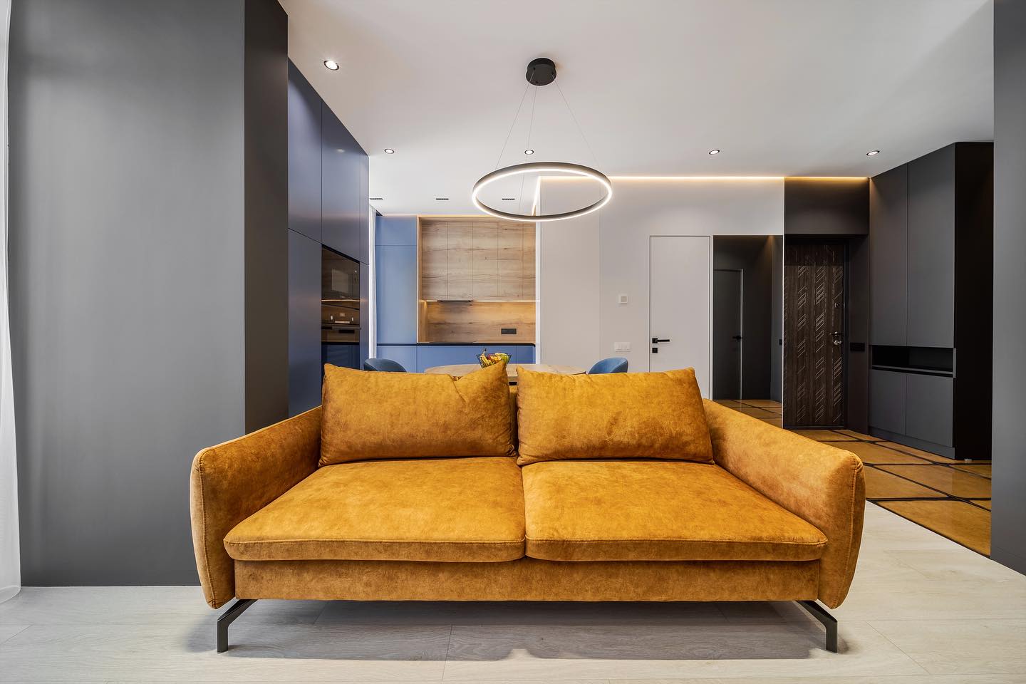 11. Make a Bold Sofa the Main Color Statement