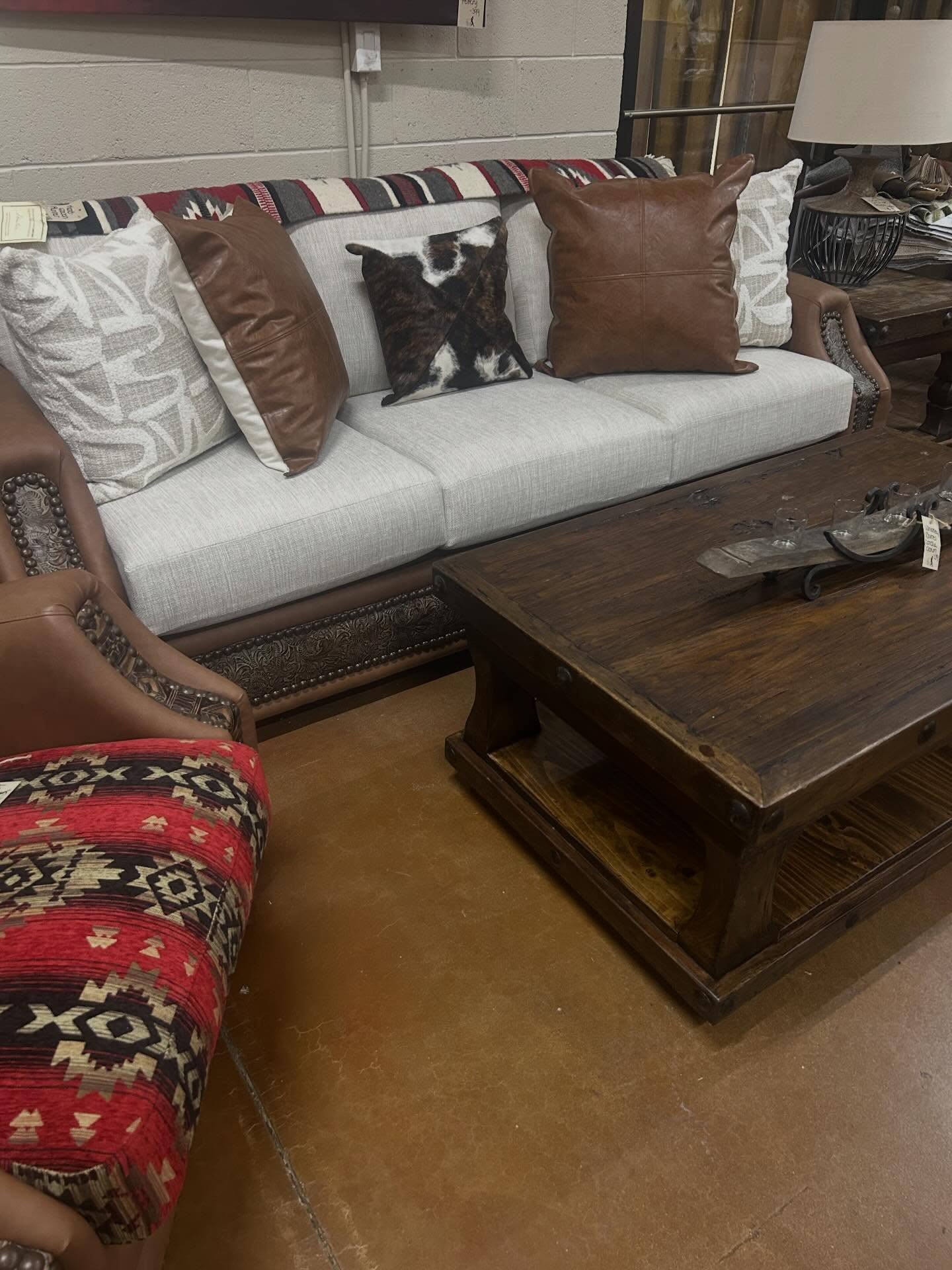 7. Pair Pale Cushions With a Dark Wood Frame