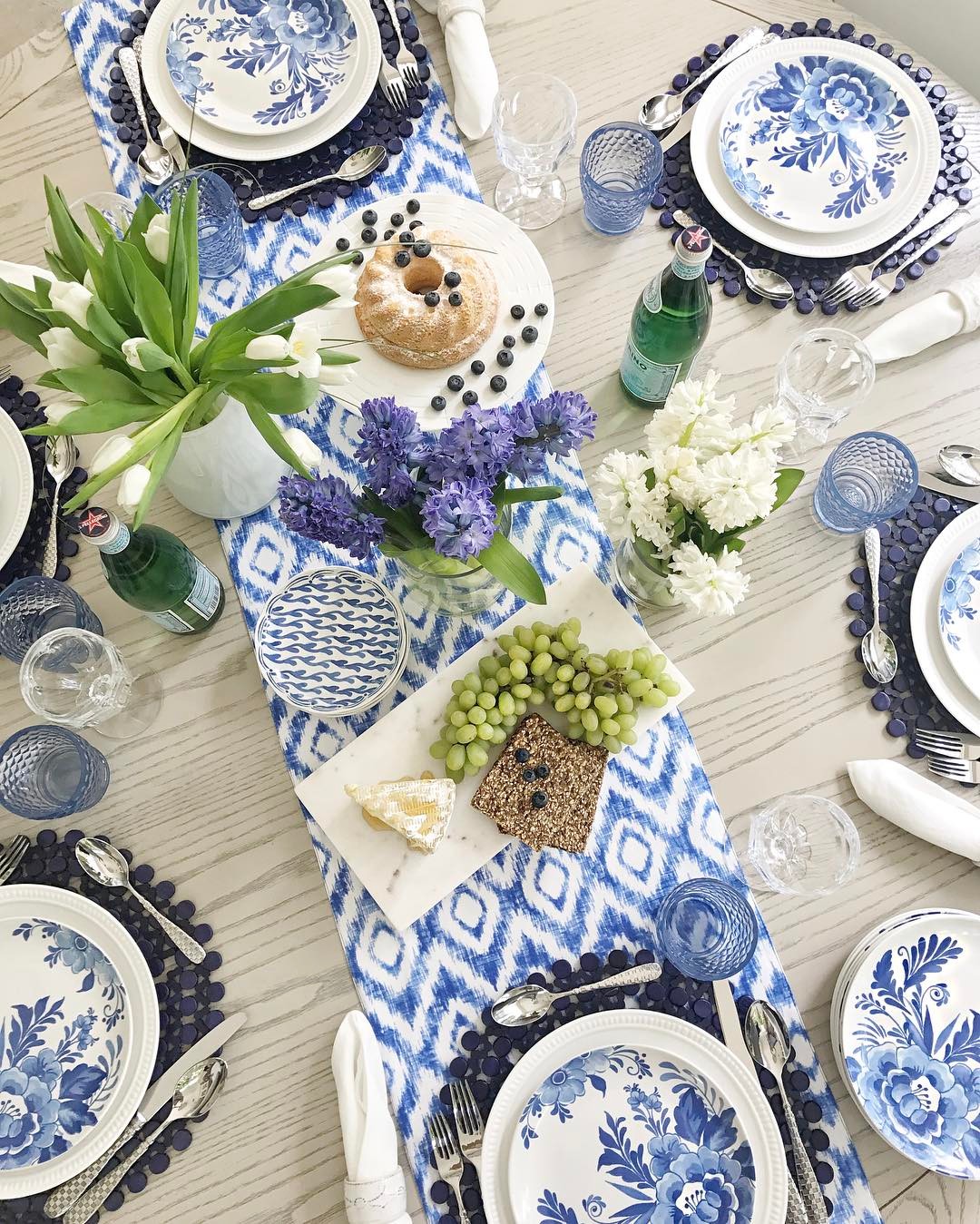15. Arrange Three Small Bouquets Among Brunch Dishes