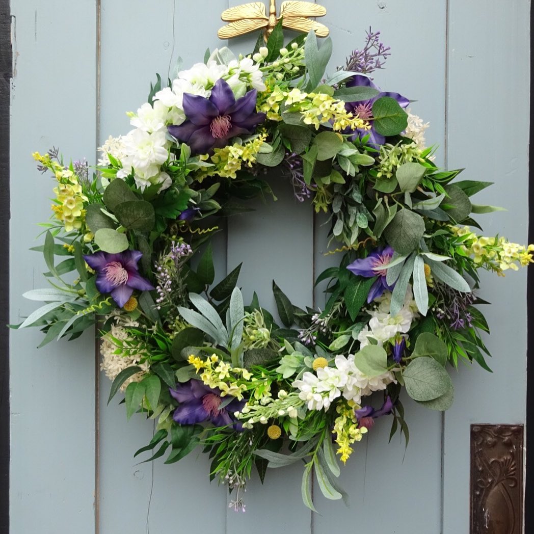 9. Add Deep Purple Blooms to a Pale Spring Mix
