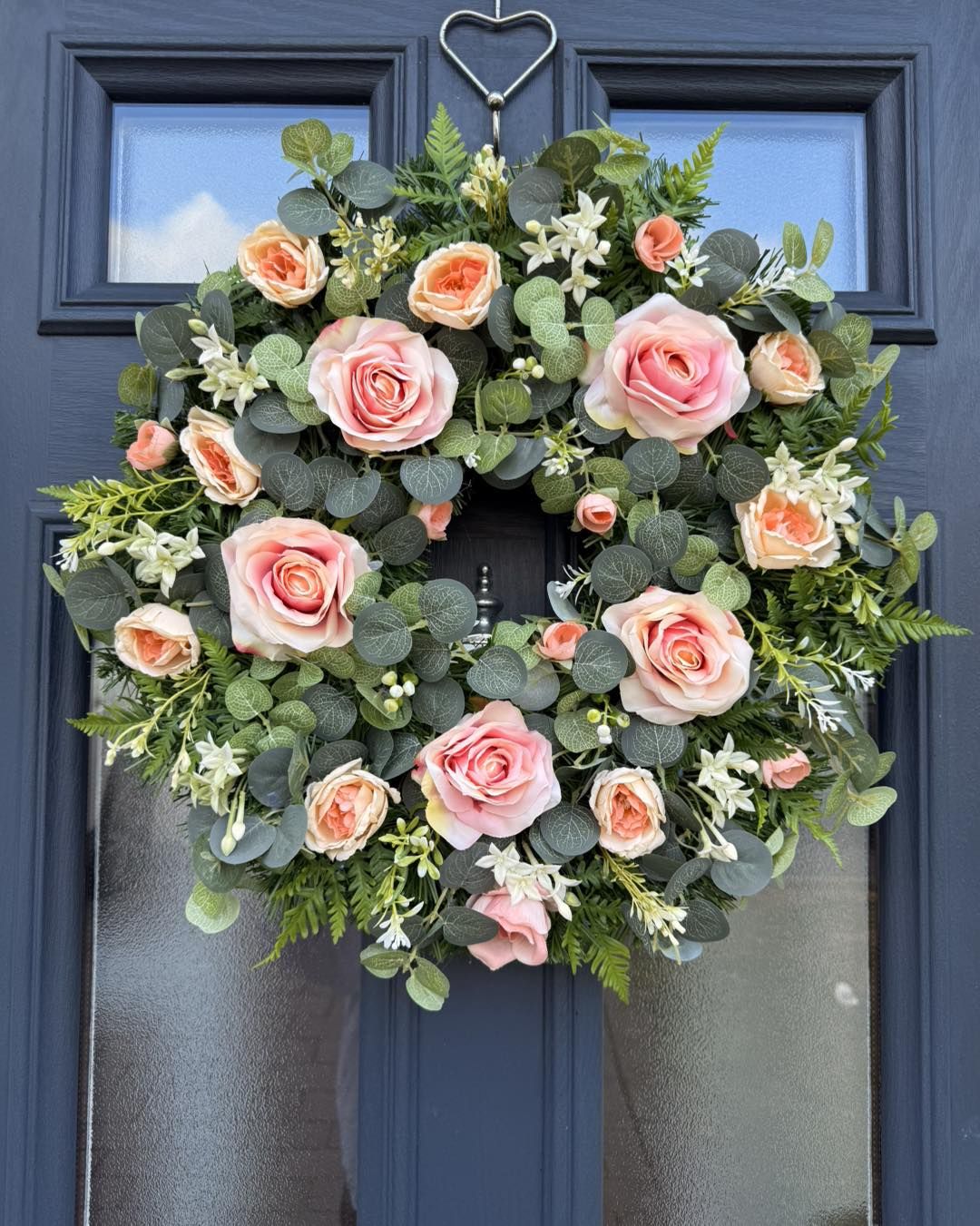 20. Give Peach Roses Room Among Rounded Leaves