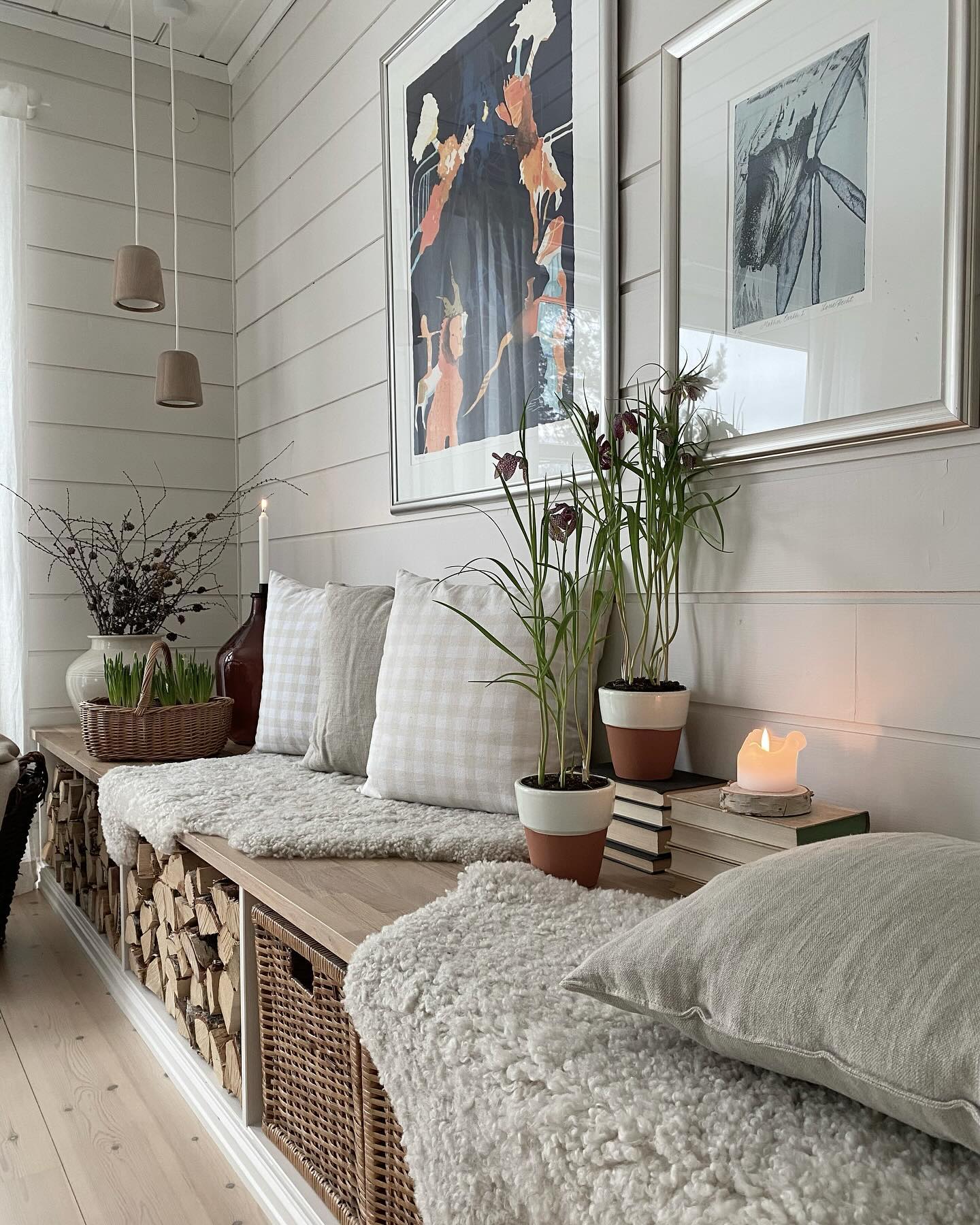 13. Turn a Storage Bench Into a Spring Garden Seat