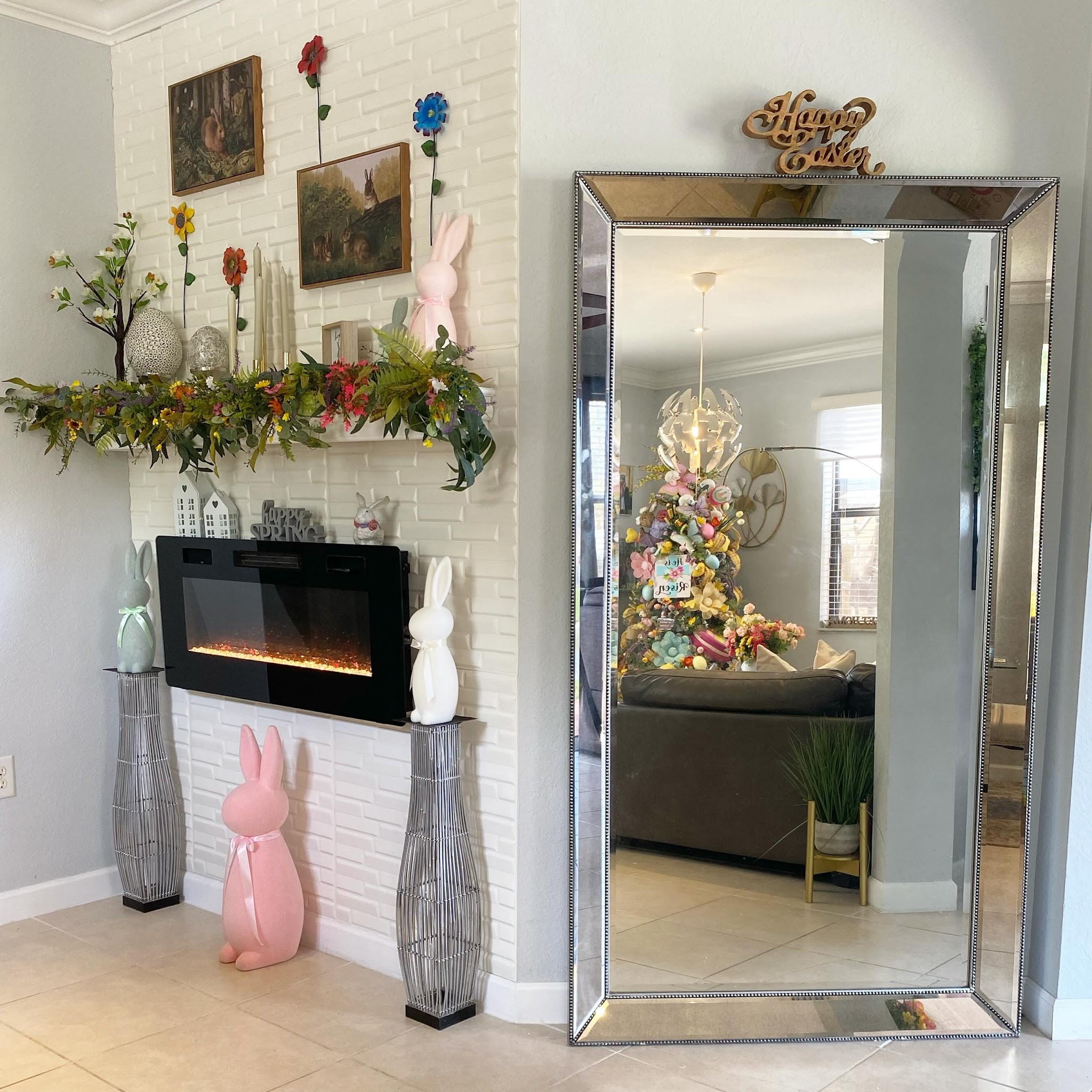 10. Add Playful Color Around Existing Wall Art