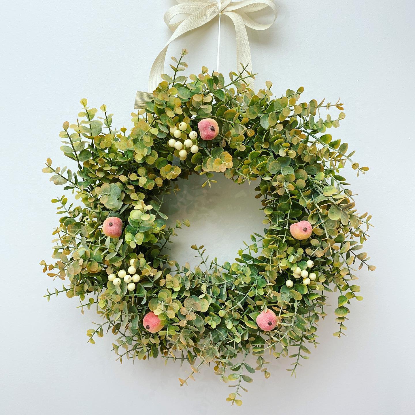 9. Eucalyptus with Peach Accents
