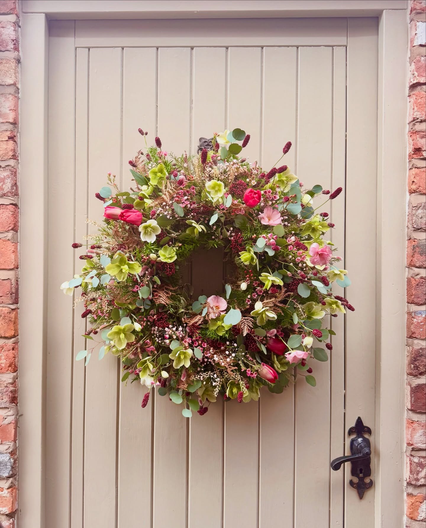 11. Loose Garden Color on a Cottage Door