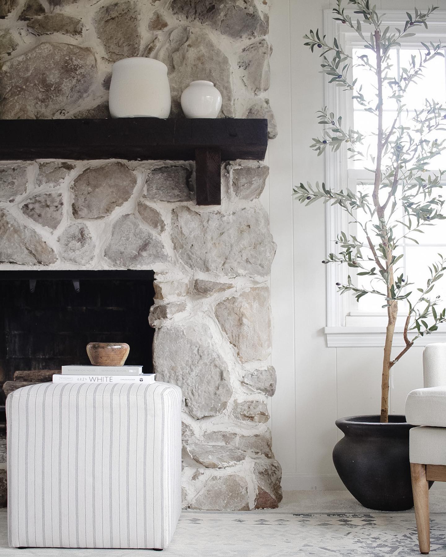 13. Give Oversized Stones a Quiet Neutral Setting