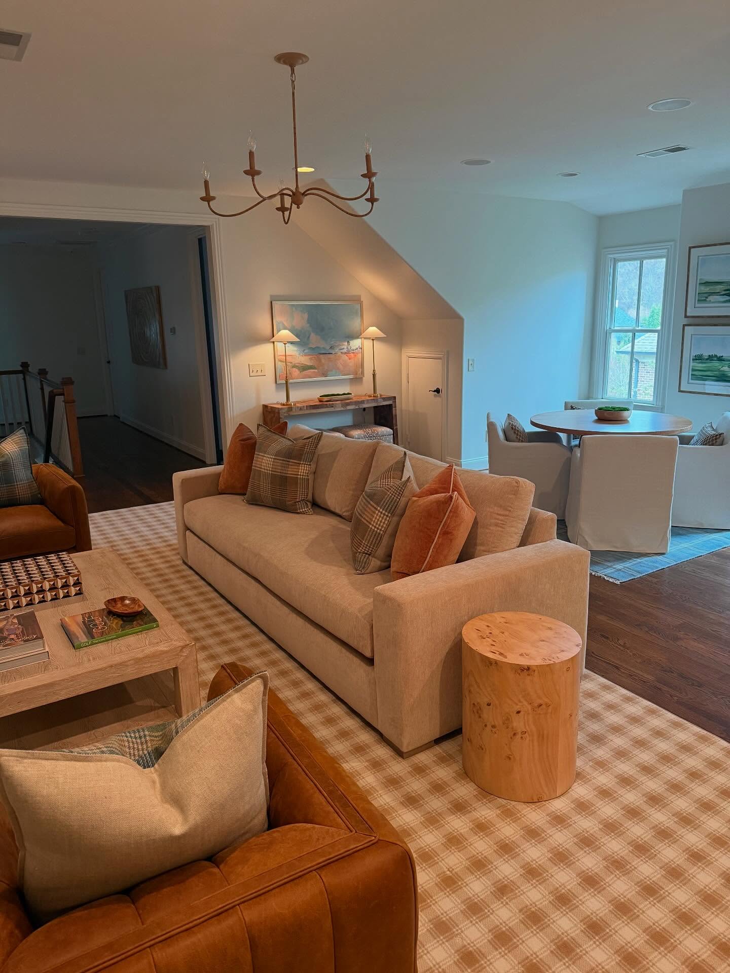 13. A Taupe Sofa That Defines an Open Layout