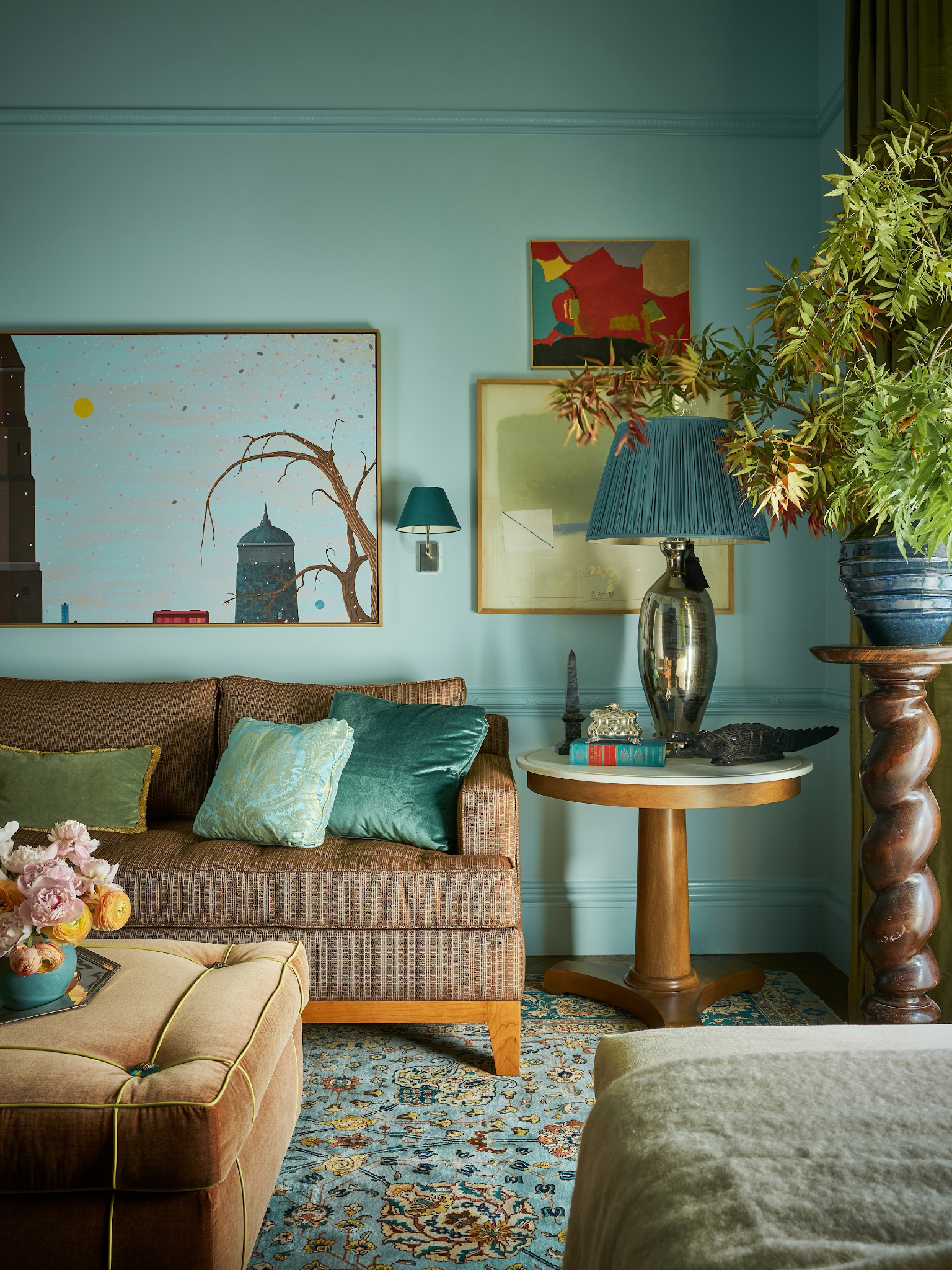 5. Layer Teal Across Traditional Details