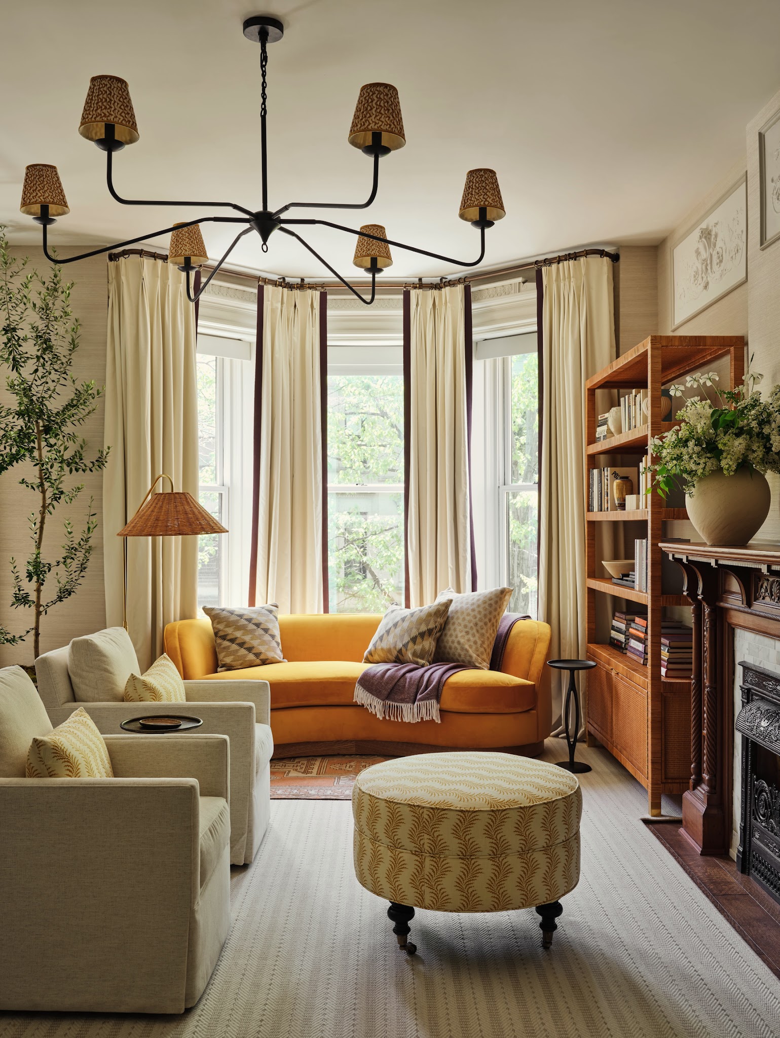 14. Turn a Bay Window Into a Conversation Spot