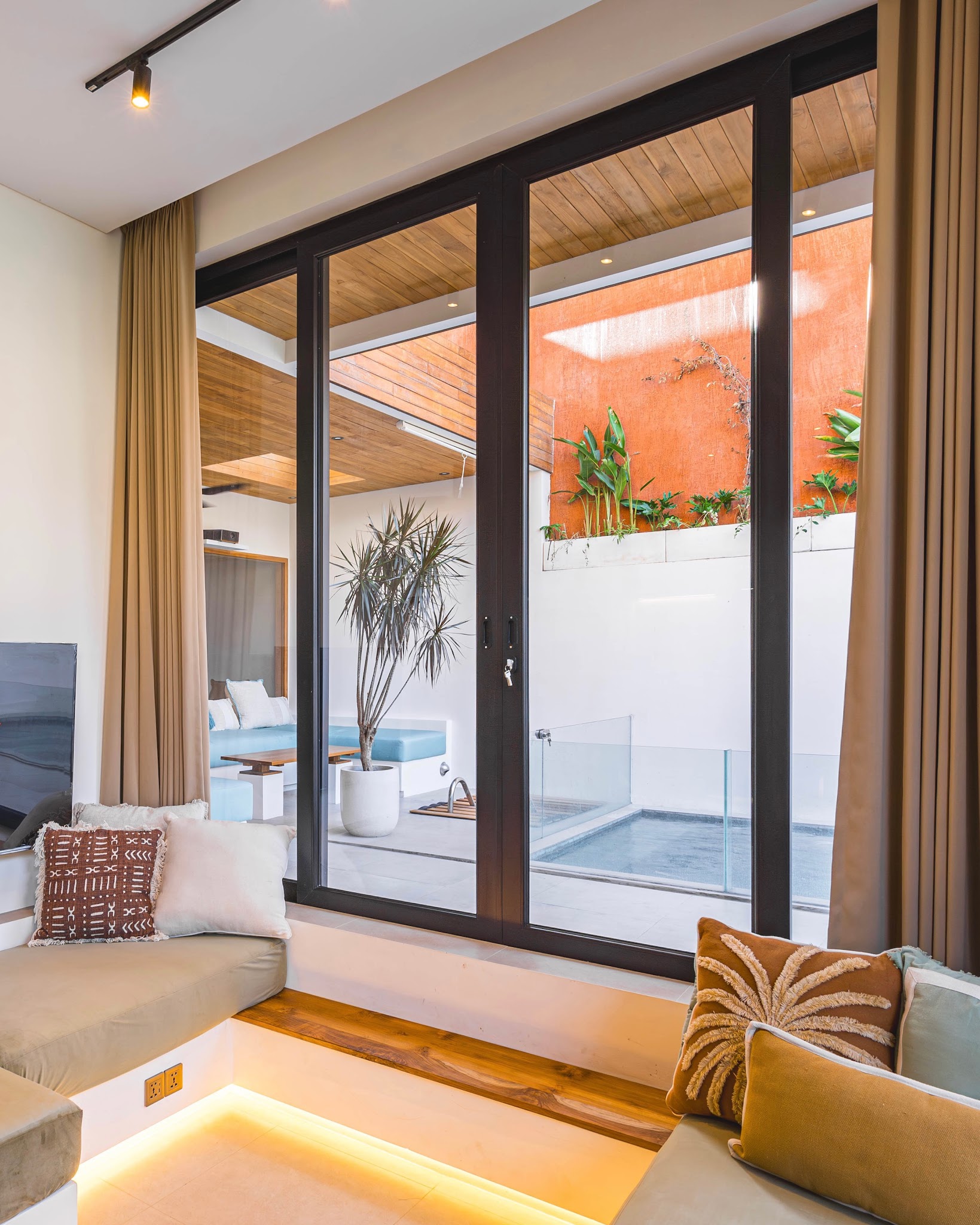 16. Build a Lounge Around a Courtyard View