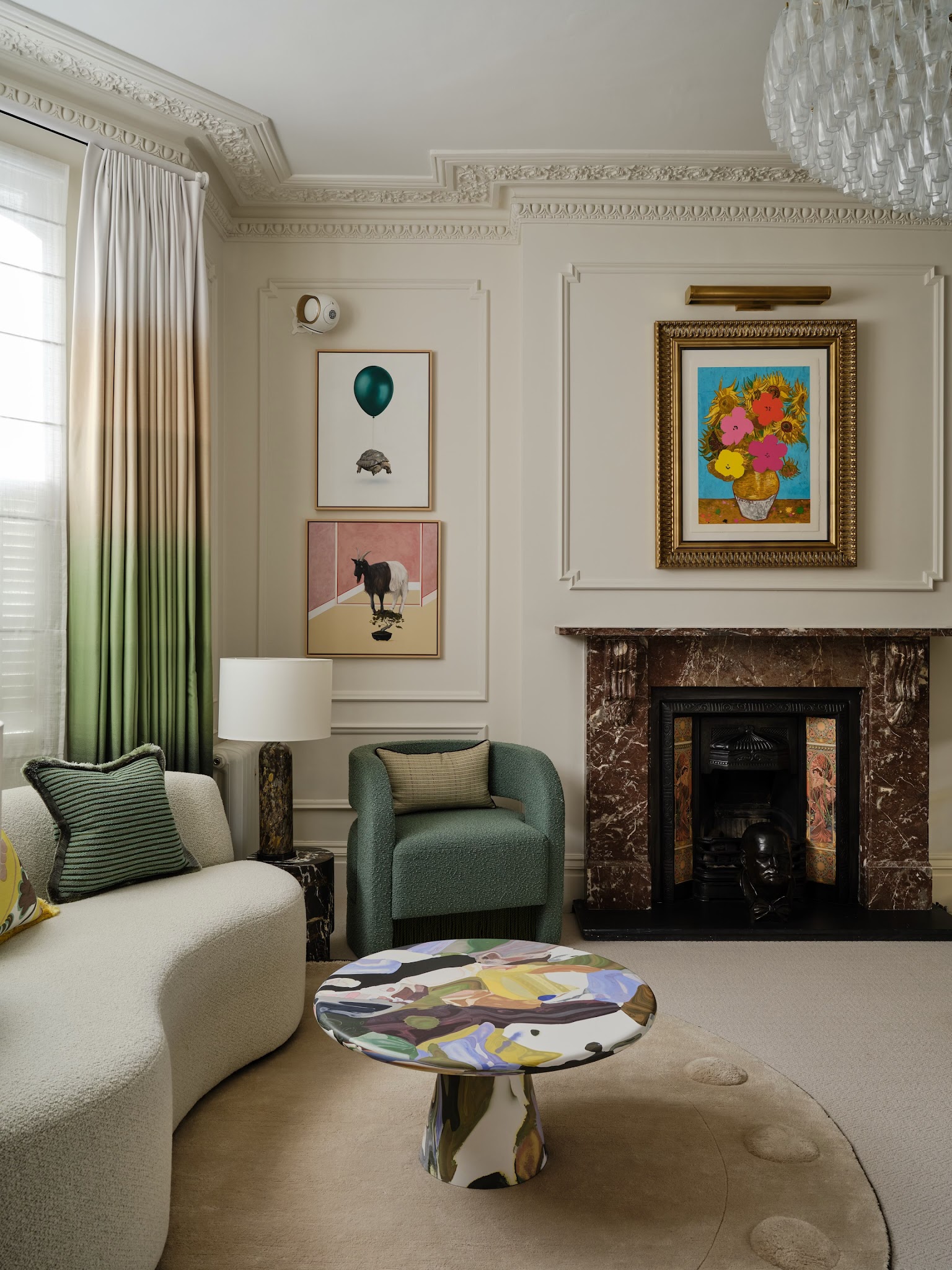 20. Introduce Color Through Graduated Curtains