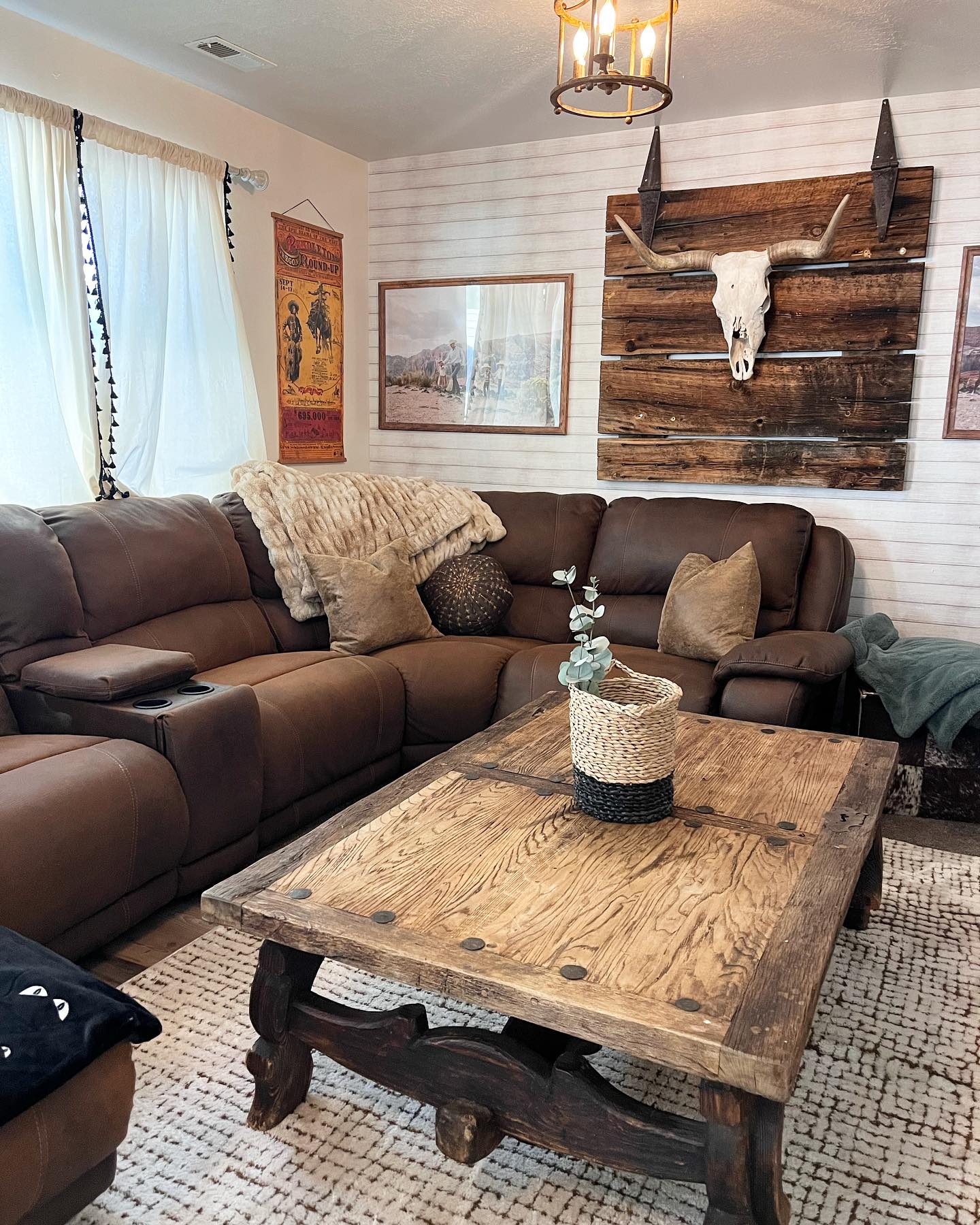 2. Build a Focal Point From Weathered Wood