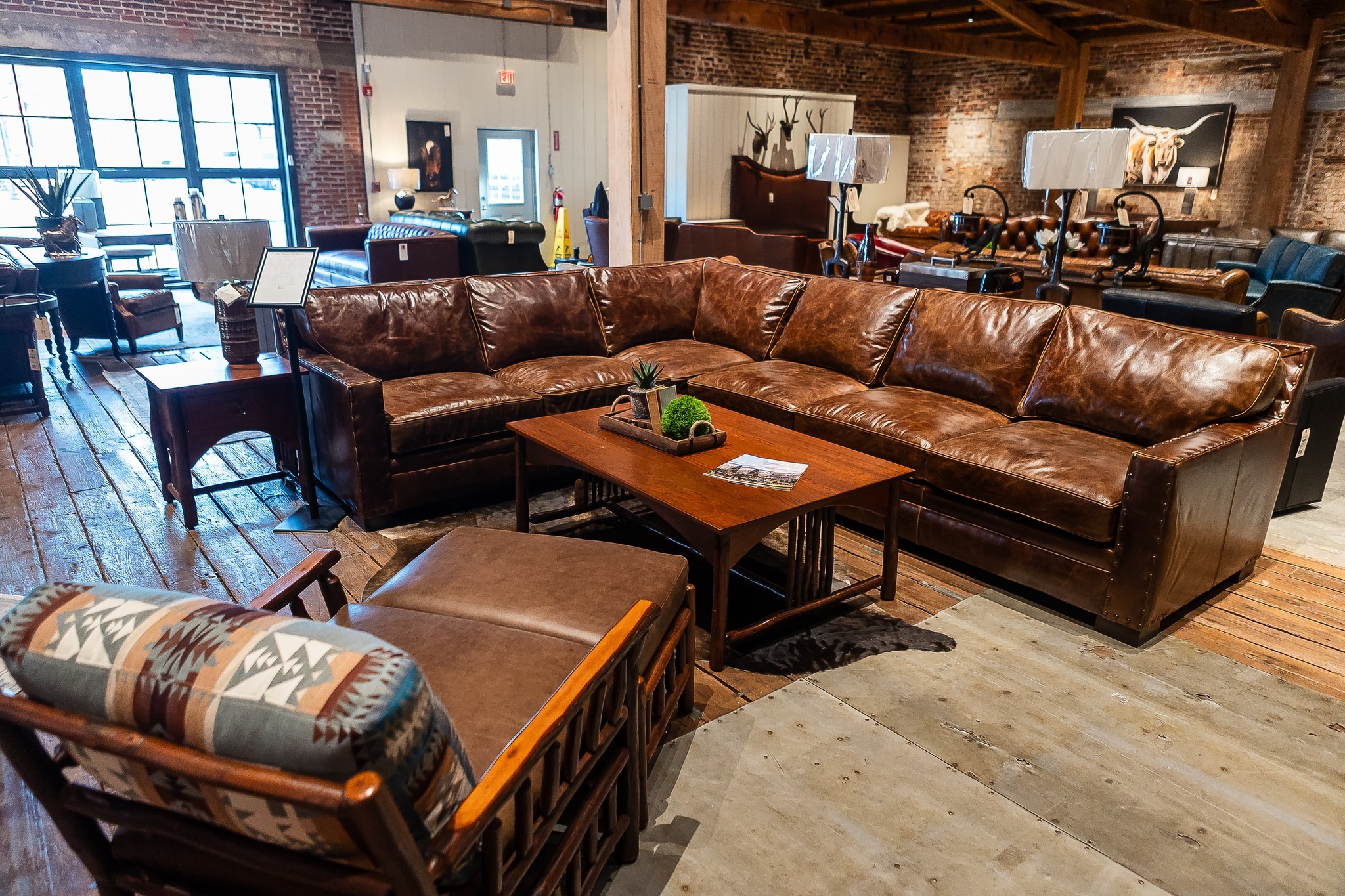 20. Open a Sectional Arrangement With a Wood Chair