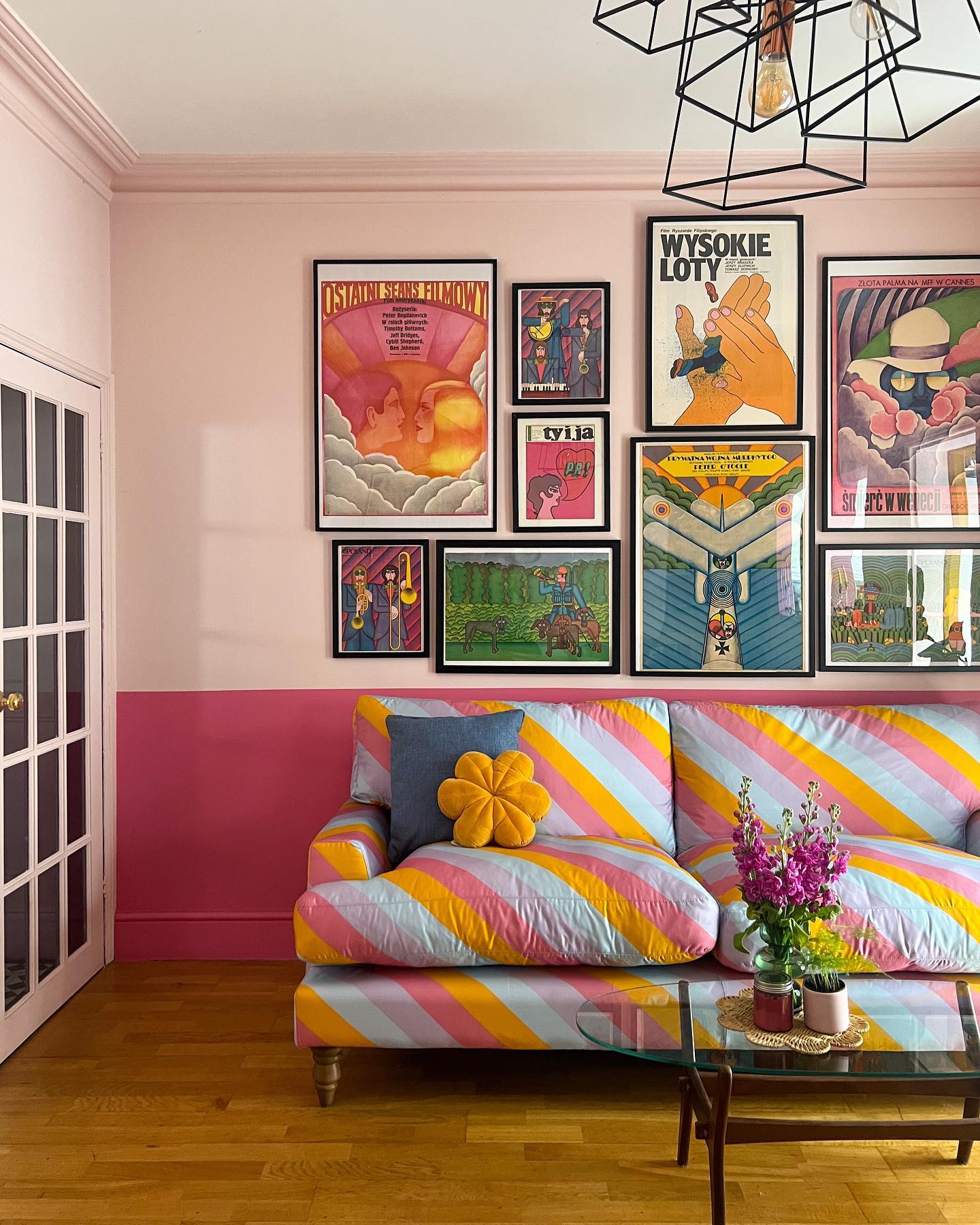 2. Let a Rainbow Sofa Steal the Scene
