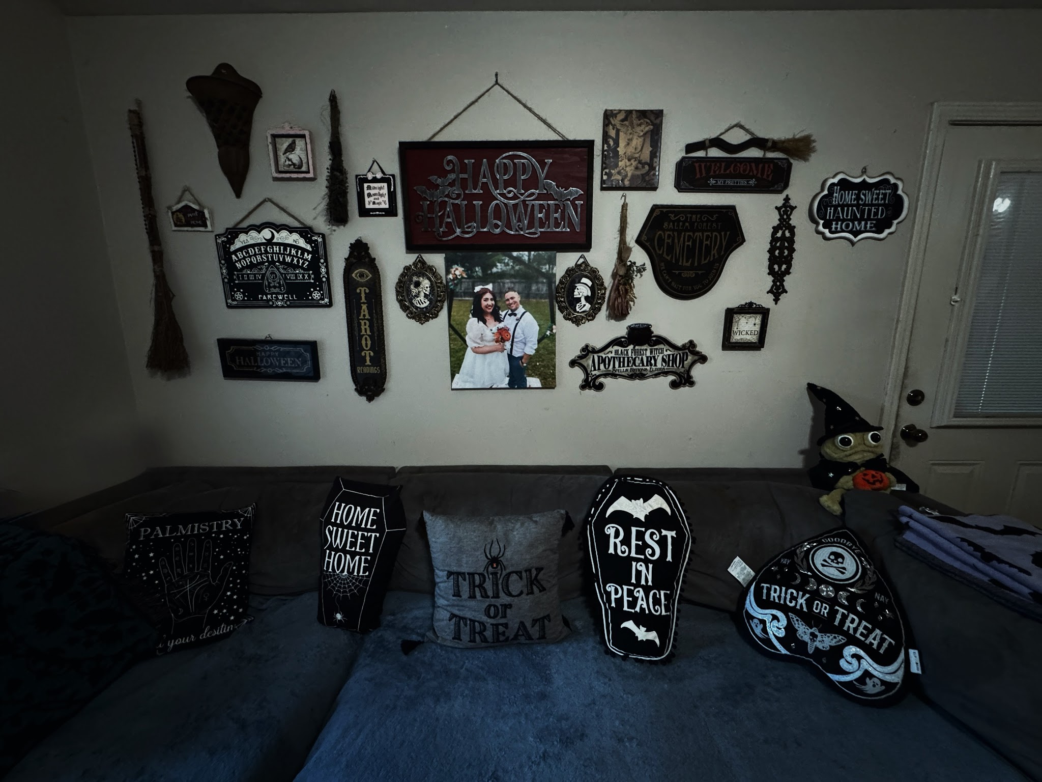 16. Arrange Playful Apothecary Signs Above a Sectional